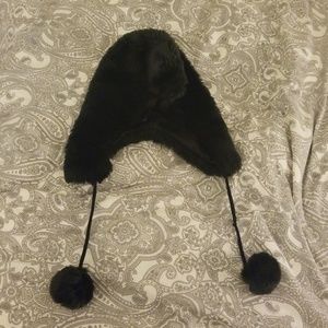 Faux Fur Black Hat